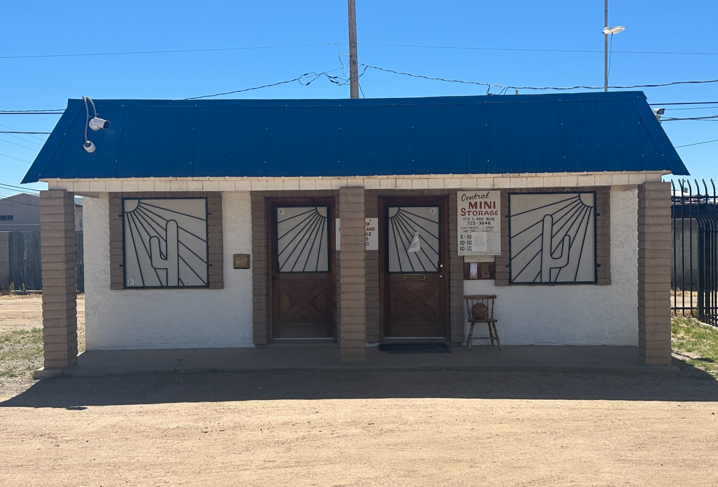 Central Mini Storage office in Coolidge, Arizona